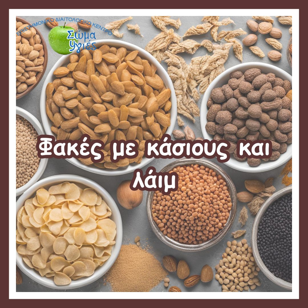 Φακές με κάσιους και λάιμ